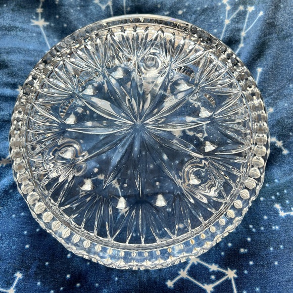 VINTAGE Princess House Crystal Glass 3 Candle Holder - Picture 2 of 3